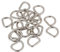 Trimming Shop Non Welded Metal D Ring Fasteners Durable Buckles for Handbag, Backpack, Webbing Strap, Purse, Dog Collars, Belts, DIY Accessories, 20mm, Silver, 10pcs