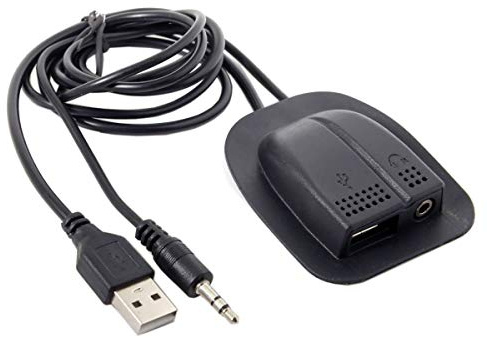 JSER Backpack USB 2.0 & Audio 3.5mm Charging Extension Cable Practical Convenient Outdoor Travel Camping External