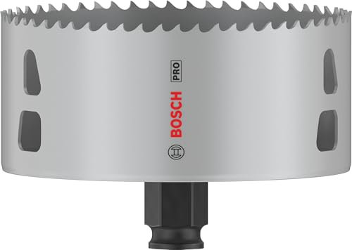 Bosch 1x PRO Multi Material Power Change Plus Lochsäge (für Weichholz, Trockenbauwand, Ø 108 mm, Professional Zubehör Bohrmaschine/Schrauber)