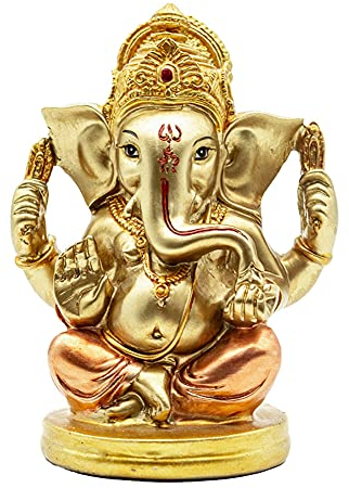 Indischer Elefant Murti Ganesha-Statue – indischer Elefant Murti Gott Dekor – Indien Handmalerei Figuren Idol Pooja Mandir Artikel handgefertigt Hochzeit Return Geschenke Dekorationen