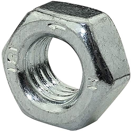 AERZETIX - Juego de 10 - Tuercas hexagonales - Paso/Rosca izquierda - Dirección Inversa de agujas del reloj - Acero galvanizado - Rosca M8 Métrica Hembra - Bricolaje - Plata - C45730