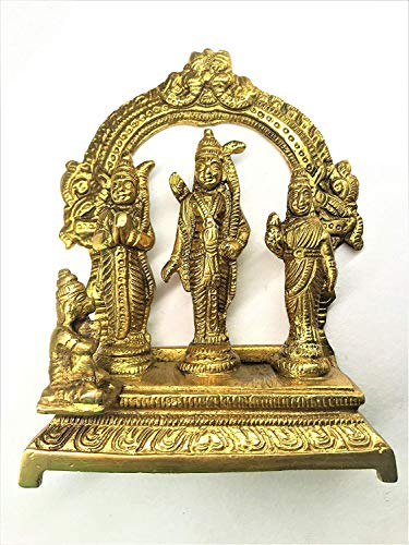 TreegoArt Ram Darbar Statue/Idol - Lord Rama Laxman und Sita Religiöse indische Kunststatue/Idol 2er-Pack