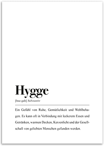 Hygge Poster DIN A4: Hygge Definition