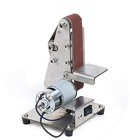 Mini DIY Metal Bandschleifer und Tellerschleifer Polishing Grinding Sanding Tools Set mit Kugellagern, großes Drehmoment, 775/895 Spindelmotor (775 Spindelmotor)