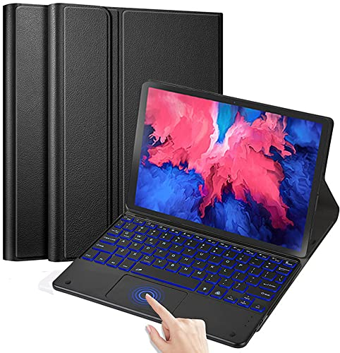 QYiiD Custodia con tastiera touchpad retroilluminata per Lenovo Tab P11 / P11 Plus 11 pollici (versione 2021, modello TB-J606F/TB-J606L) 11, tastiera Bluetooth magnetica staccabile per Lenovo P11/P11