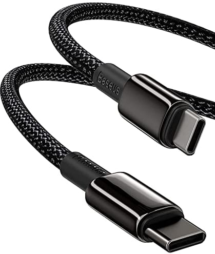 Baseus Cavo USB C a USB C Ricarica Rapida 100W, 3 Metri Cavetto Type-C con PD 3.0, PPS, QC 5.0/4.0+, Tipo C Cavo per MacBook Air/Pro, iPad Pro 12.9/11/Air/Mini, Samsung Galaxy S22/21/20, Huawei