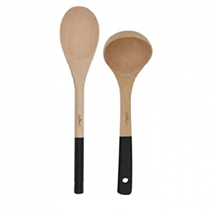 Cookut, Cuillère et louche en bois - Noir