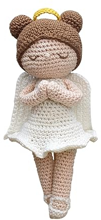 Hardicraft Häkelpaket Häkelset zum selber Machen mit Anleitung und Material für Annelies Engel, ca. 21 cm