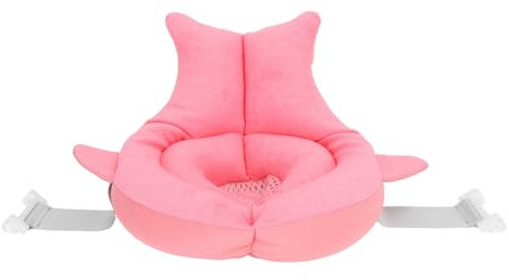 Baby Badewannensitz,Baby-Badewannenkissen,Weich,Sicher,Atmungsaktiv,Schwimmende Badematte für Neugeborene,Babysitz,Sitzhilfe im Wal-Design,Jetzt Farbe wählen für Neugeborene (PINK)