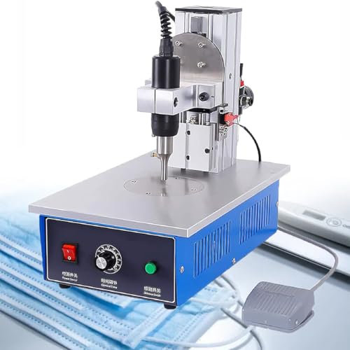 CYMYYDS 600W 35Khz Saldatore Pneumatico Ad Ultrasuoni per Plastica con Pedale Elettronico φ9mm, Potente Saldatrice per Plastica, Taglio Elettromagnetico Automatico - Affidabile Ed Efficiente