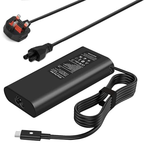 130W USB C Charger Replacement Type C Adapter for Dell XPS 15 9500 9510 9520 9575 Dell Precision 5530 5540 5550 5560 5570 Latitude 7210 7310 7410 9410 9510