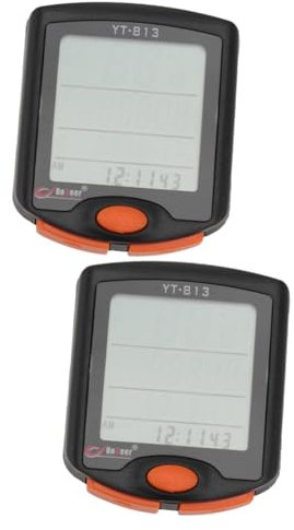2St kalorienzähler kabelloser fahrradcomputer Fahrrad-Werkzeug Backlight Fahrräder Fahrräder Tragetaschen für Damen Geschwindigkeitswarnung Fahrrad Fahrradcomputer Reiten Kilometer