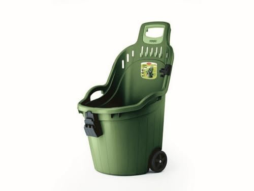 1PEZZO CARRIOLA MULTIUSO HELPY CART cm. 59,5x53X88,5 h col. verde bruno