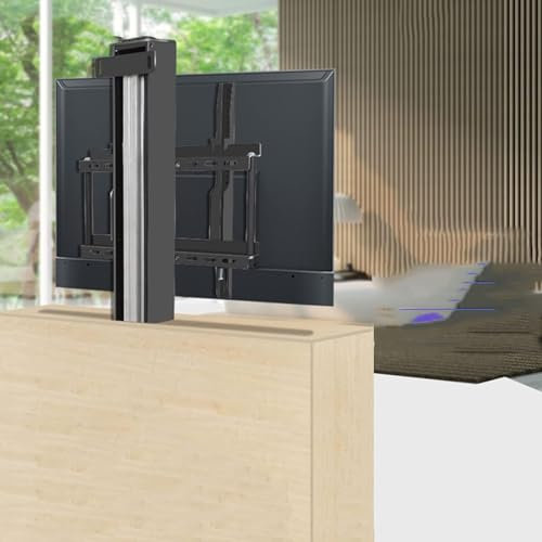 QICBYING Motorised TV Bracket Stand - LCD TV Floor Stand, Telescopic Electric Lift TV Stand With Auto Lifting, Fits 14-32 Inch TVs, Can Be Hidden In A Cabinet, Two Types Of Control
