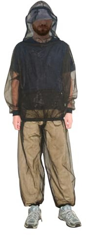 South to East Combinaison anti-moustiques – Pantalon et veste en maille avec capuche pour une protection extérieure contre les insectes, moucherons, moucherons, moustiquaires pour homme et femme avec