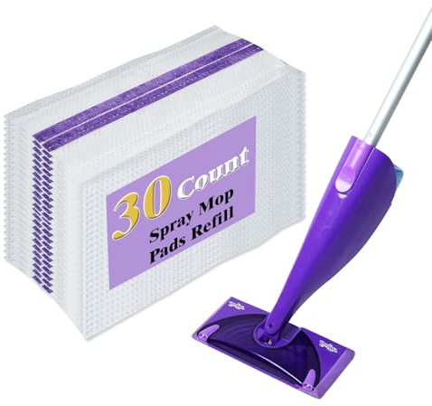 Ersatz für Swiffer WetJet Mops, Einweg-Bodenwischer-Pads, geeignet für alle Sicherheitsböden, 30 Stück