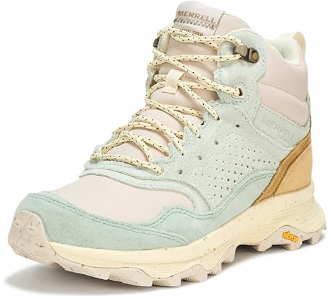 Merrell Women's Speed Solo Mxd Mid Wp Hiking Boot, Sprig, 7
