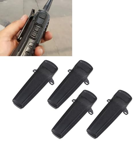 4PCS Radio Belt Clip, Replacement Walkie Talkie Clip, Radio Clips for HYT Hytera PD600 PD700 PD780 PD788 PD980 PT 580H and More Radio