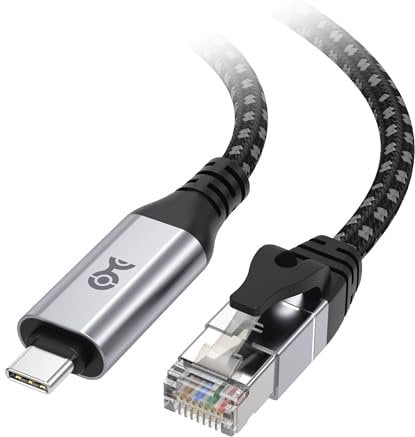 Cable Matters Cavo da USB C a Gigabit Ethernet Plug & Play 1,8m - Connessione diretta da USB-C a Ethernet, compatibile con Thunderbolt 4/5, ideale per MacBook, laptop e dispositivi USB4