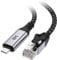 Cable Matters Plug & Play USB C auf Gigabit Ethernet Kabel 1,8 m – Direkte USB-C auf Ethernet-Verbindung, Thunderbolt 4/5 kompatibel, ideal für MacBooks, Laptops und USB4-Geräte