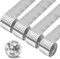4 Rotoli 6400 Pezzi Adesivi Tessere Mosaico Specchi Vetro,Tessere Mosaico Specchi Autoadesivi 5 x 5 mm Glas,Mini Specchio Mosaico Vetro,Mini Mosaico Piastrelle Autoadesive per KTV Decorazione DIY