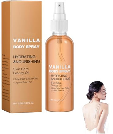 Vanilla Cashmere Body Oil, Body Oil Cashmere Vanilla, Vanilla Body Spray, Vanilla Moisturizing & Hydrating Body Oil, Deeply Nourishes the Skin, for all Skin Types (1, PC)