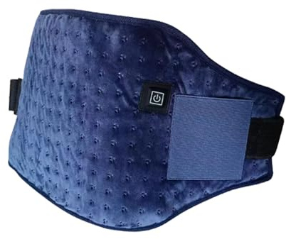 Elektrisches Wärmekissen Heizkissen, Heizgürtel mit Verstellbare Riemen, 3 Temperaturstufen Rückenbandage für Rückenschmerzen, Regelschmerzen, Beinkrämpfe (Blau)