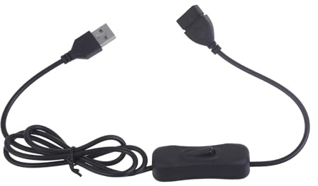 USB-Kabel mit Schaltern zum Ein- und Ausschalten, passend für Handy, Laptop, Lampe, Ventilator, LED-Streifen, Netzteil-Adapter