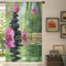 Mexpekil Rideaux semi-transparents en voile japonais d'orchidée zen pour salon, chambre à coucher, cuisine, 140 cm de large, 1 panneau