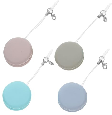 Macaron Handy Bildschirmreiniger 4 Stück-Pack aus Pp Silikon Flanell | Macaron Bildschirm Reiniger, Tragbare Reinigungstücher für Kameraobjektive und Brillengläser