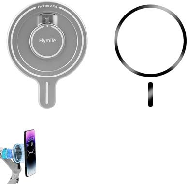 Lokyoyo Adattatore magnetico per smartphone con anello magnetico per Insta.360 Flow 2 Pro, compatibile con Insta.360 Flow 2 Pro Handheld Gimbal Mobile Modulo adattatore magnetico