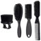 4 PCs Friseurbürste Set Für Männer Doppelkopf Haarstyling Pinselfett
