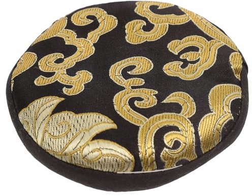 Mikinona Wiederverwendbares 10cm Klangschalenkissen Aus Gesundem Material Mit Buddhistischem Muster Handgefertigtes Klangschalen Pad Für Meditations Und Gebetszubehör