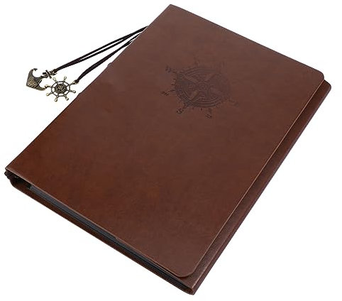 EPIGEIST DIY Retro Fotoalbum aus PU Selbstklebendes Scrapbook für Kreative Erinnerungen für Familien Vielseitig Nutzbar Gästebuch