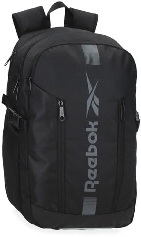 Reebok Tech Backpack for 15.6-Inch Laptop, Black, 32 x 47 x 19 cm, 28.58 L, Polyester by Joumma Bags