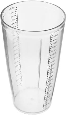 Bicchiere Graduato di Ricambio per Frullatore 1000ml in Pc | Marcature Trasparenti per Dosaggi Precisi, Resistente all'Usura, Facile da Pulire, in Cucina e Bar