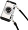 Black Lemon Emily in Paris Phone Case for iPhone 7 Plus/8 Plus Case 3D Vintage Camera Soft Silicone iPhone Case with Lanyard Removable Shockproof Protective Case Cover for Men Women Boys Girls, White