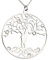 Aka Gioielli® - Collana con Ciondolo Albero della Vita e Cristalli in Argento 925 Rodiato, Modello Amore Eterno, Regalo donna e ragazza