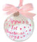 Personalised Bauble Printed with your Baby's Name! ~ Baby's First 1st Christmas 2024 ~ Ribbon/Print available in Red, Gold, Silver, Pink, Blue!