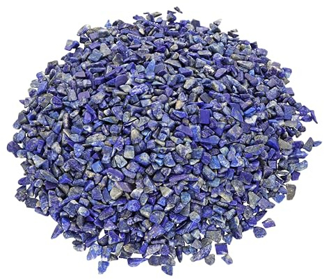 Lapislazuli Mini Trommelsteine 100 g Edelsteine Heilsteine echter Stein | Inkl. Edelsteinkarte | 3-10 mm Durchmesser | 100% naturbelassen