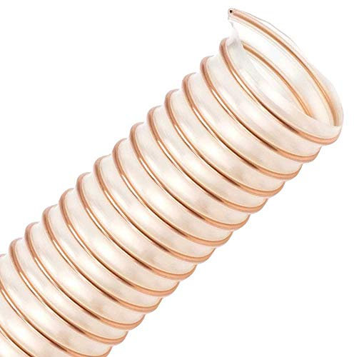 PURTON-MS 55mm, Meterware - Mittelschwerer PU Absaugschlauch, Förderschlauch flexibel, antistatisch, abriebfest, schwer entflammbar