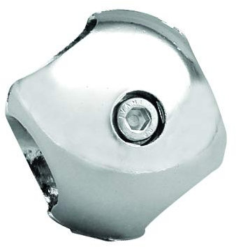 GIUNTO PARALLELO PER TUBO TONDO DIAMETRO 25 mm AGGANCIO TUBI PER LA CREAZIONE DI STRUTTURE IN FERRO (CROMATO)