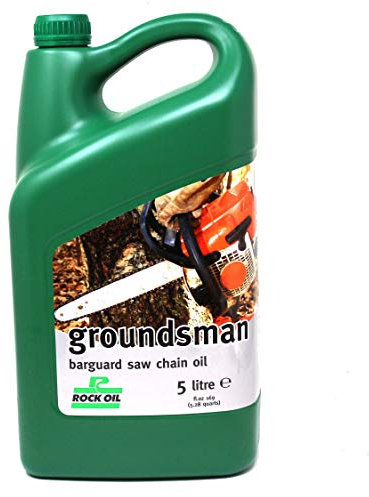 Rock Oil 5L Groundsman Chainsaw Non-Fling Sticky Chain + Bar Oil