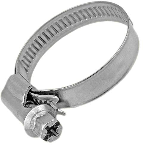 1 Schlauchschelle aus Edelstahl | Spannbereich 32-50 mm für 1 1/4 Zoll 1 1/2 und 2 Zoll Schlauch | Bandbreite 9mm