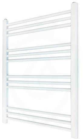Valve Kings Straight White Ladder Towel Rail Radiators Central Heating Heater - 600 x 800mm…
