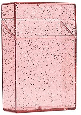 Zigarettenetui Zigarettenbox Kunststoff Zigarettenhülle Zigarettenkasten Zigarettencase xxl Zigarettenschachtel für 20 Zigaretten Pink