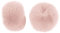 MoreChioce Kunstpelz Manschetten, Faux Fuchspelz Manschetten Damen Kunstfell Armstulpen Winter Pulswärmer Winddichte Manschetten Flauschig Plüschmanschetten Pelz-Handwärmer,33cmx12cm Rosa