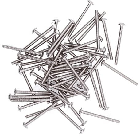 Halbrundschrauben Innensechskantschrauben, Flanschschrauben mit Halbrundkopf Breitere Auflagefläche Fester Edelstahl A2‑70 für nasse Umgebungen(M3*30MM)