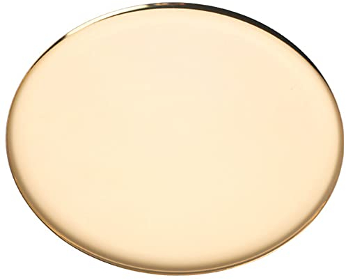 Round Gold Tray 28cm/11 inches Serving Tray Decorative Bathroom Vanity Tray (Gold)