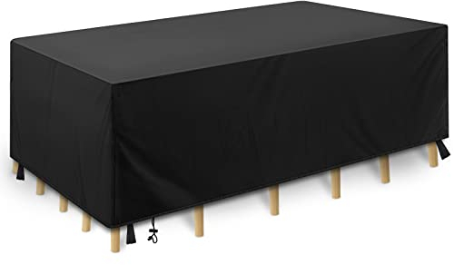 Funda Protectora para Muebles,Tela 210D Oxford Funda Mesa Jardín Impermeable Cubiertas para Muebles de Jardín para Sofa de Jardin, al Aire Libre, Patio, Funda para Sofa de Esquina,213*132*74CM